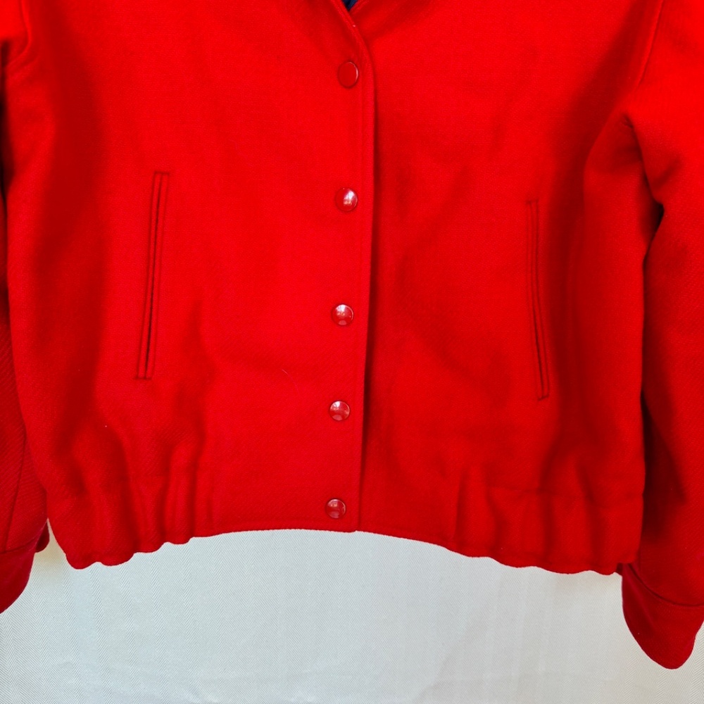 Vintage Pendleton Red Wool Snap Front Thinsulate … - image 4